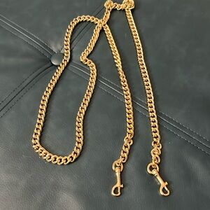 Genuine COACH gold chain handbag strap